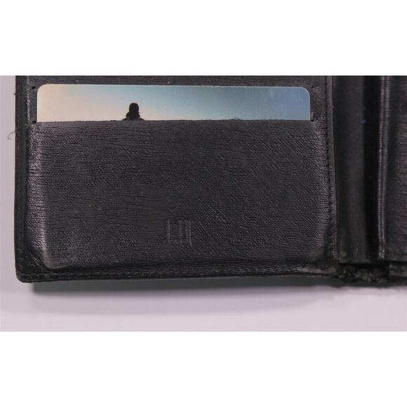 Dunhill Black Leather Bifold Vintage Wallet w/ 14 Card Slots - Picture 6 of 7